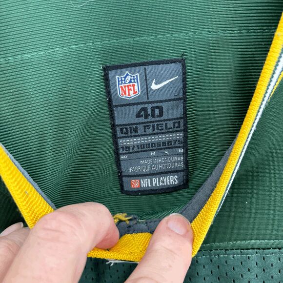 Aaron Rodgers #12 Green Bay Packer Sewn Nike On Field Jersey Size 40 Medium EUC - Picture 6 of 6